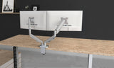 Proper-Height Dual Monitor Ergonomic Arm