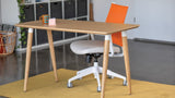 Reya™ Tapered Bamboo Leg Desk (rounded safe edges)
