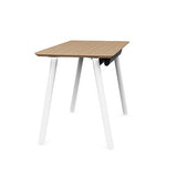 Reya™ White Metal Leg Desk (rounded safe edges)