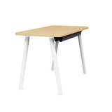 Reya™ White Metal Leg Desk (rounded safe edges)
