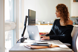 Reya™ Tapered Bamboo Leg Desk (rounded safe edges)