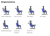 Affordable 8-Color Synchro Desk Chair